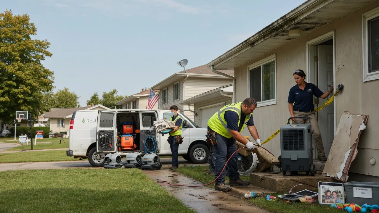 Water Damage Restoration in New Burnside, IL near me